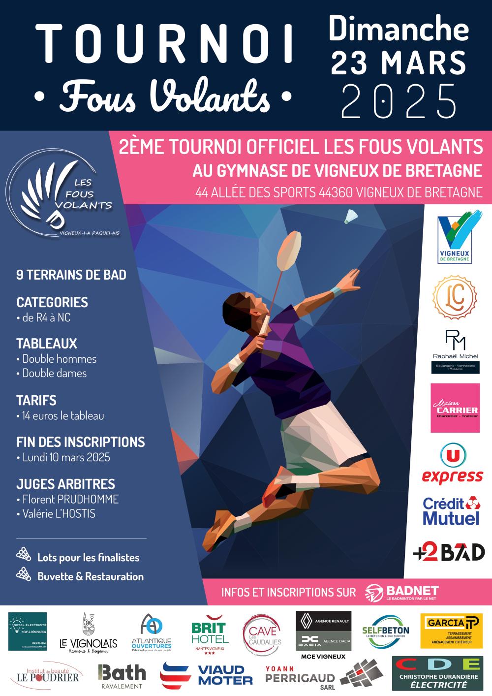 2ème tournoi officiel du club Les Fous Volants